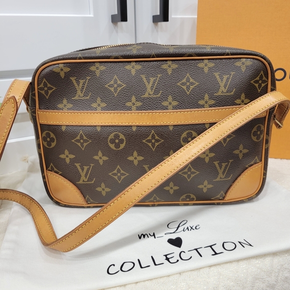 💕DISCONTINUED Very Rare Crossbody LOUIS VUITTON Trocadero 27/ MM Monogram - Picture 5 of 16